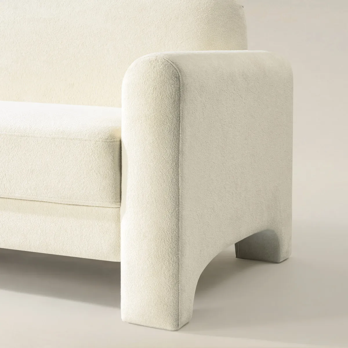 Elio Modern Chenille Sofa & Soren Chenille Accent Chair Furniture Set