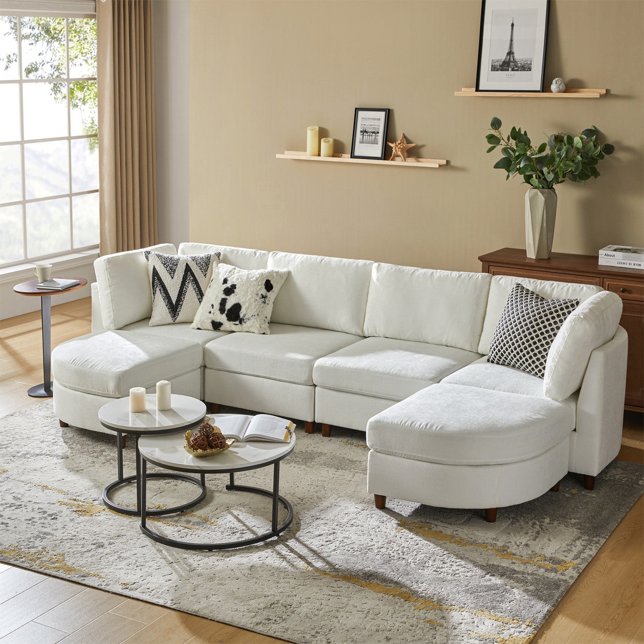 Gabriella Modular Sectional Sofa with Storage - HULALA HOME