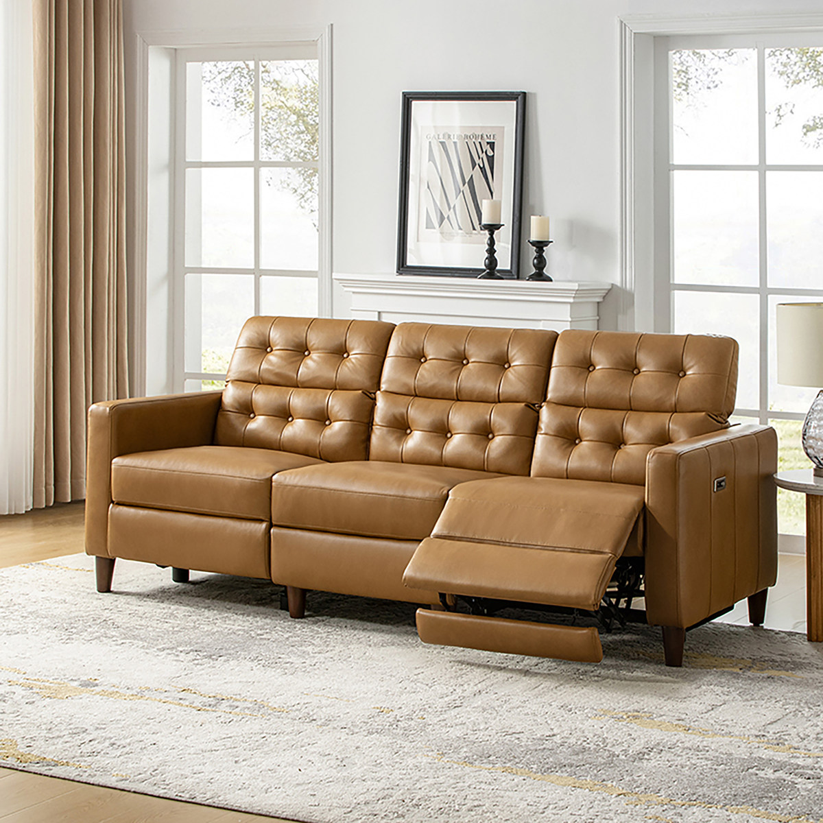 Viktor Power Reclining Sectional Sofa with Adjustable Headrests