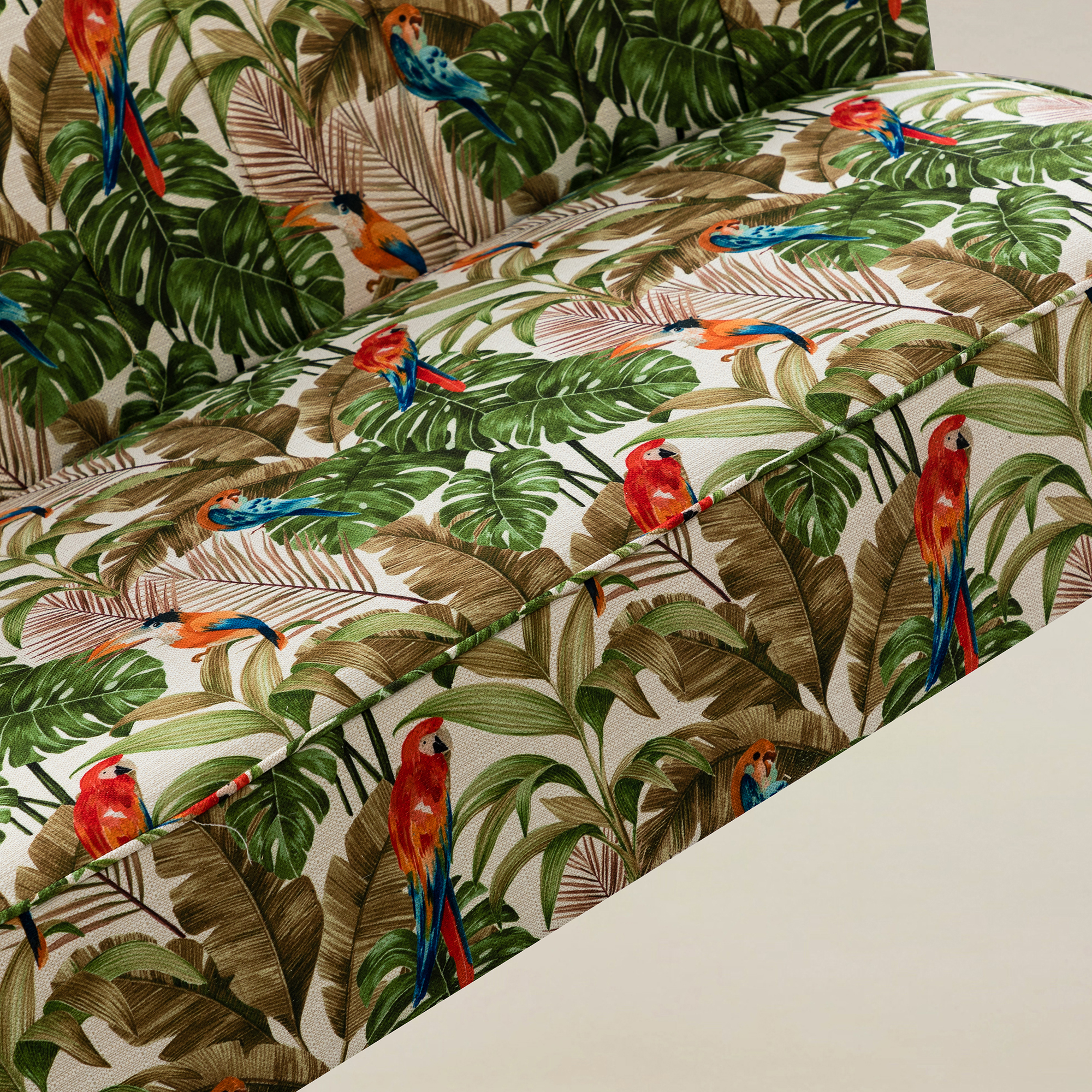 Coraline Floral Upholstered Loveseat with Tufted Back