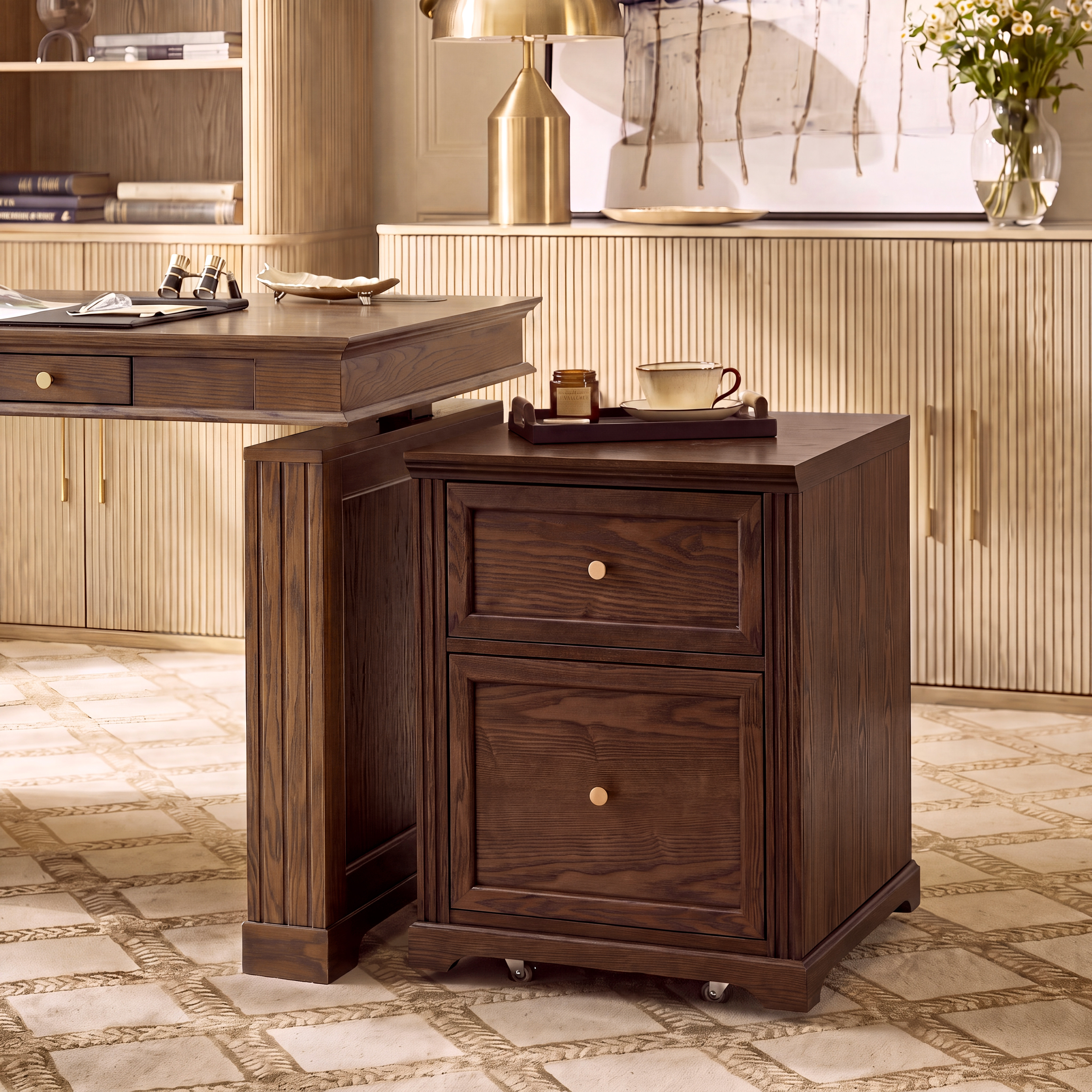 Julia Farmhouse Wood Filing Cabinets