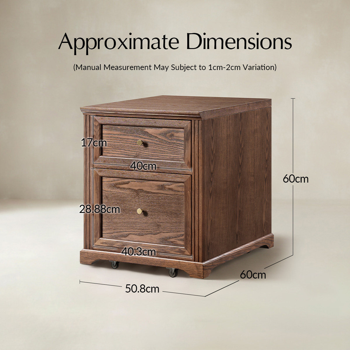 Julia Farmhouse Wood Filing Cabinets