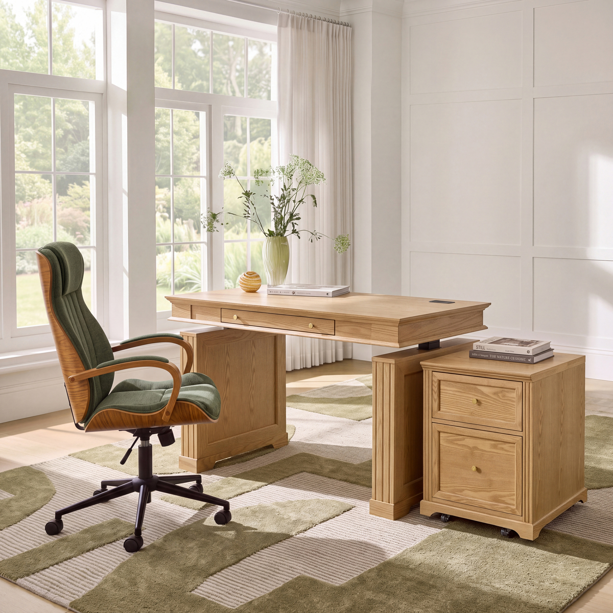 Julia Farmhouse Wood Filing Cabinets