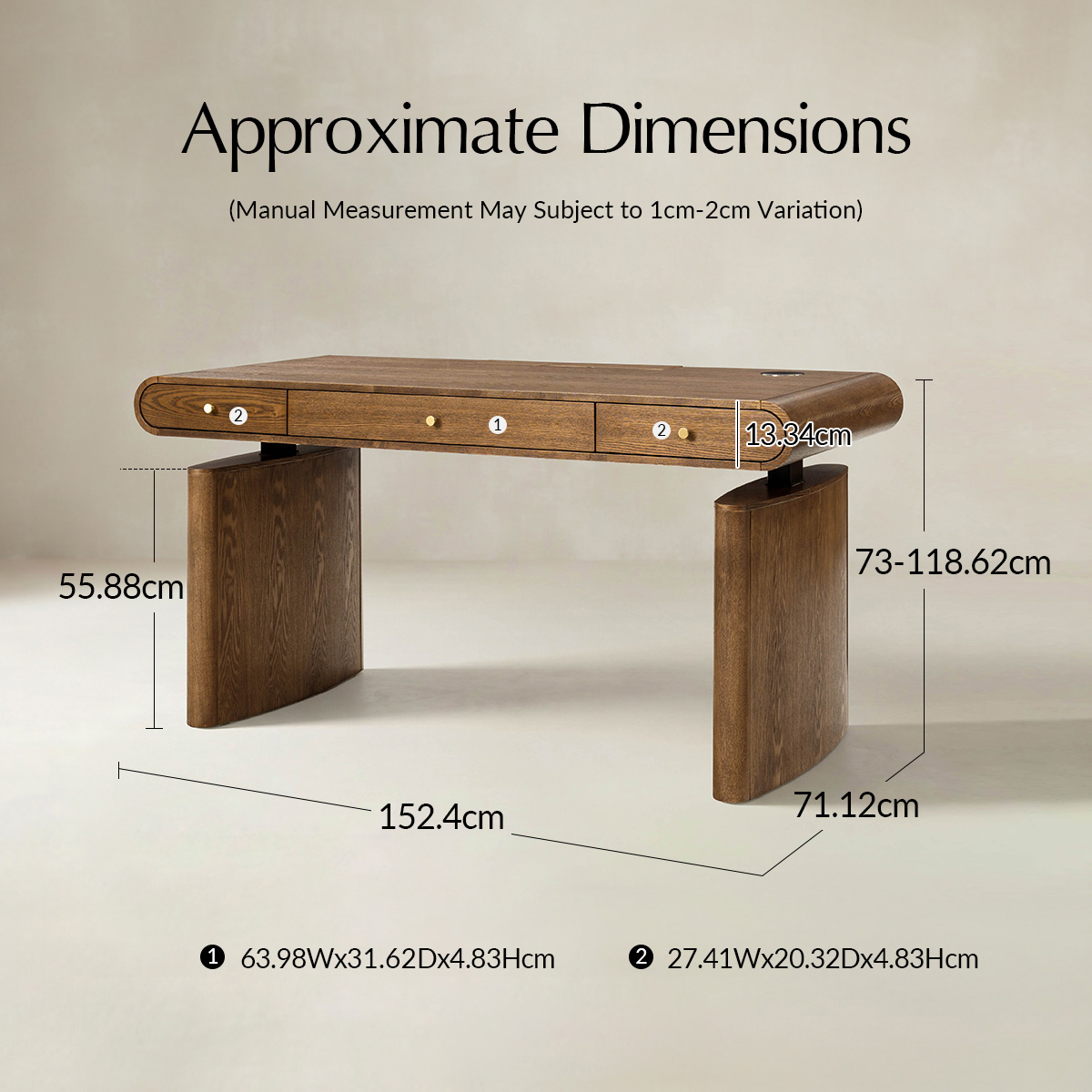 Louise Mid-century Modern Electric Adjustable Standing Desk