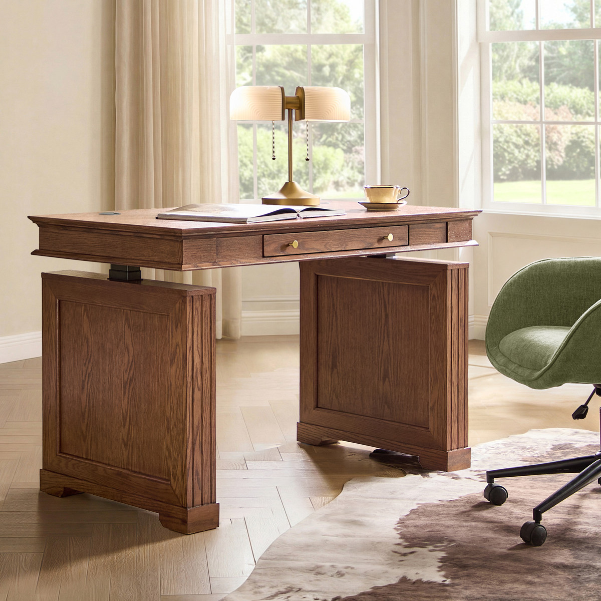 Julia Farmhouse  Electric Adjustable Standing Desk