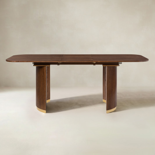 Modern Fluted Extendable Multi-Functional Table