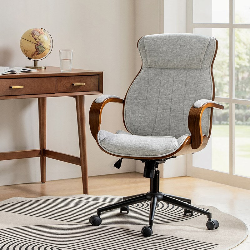 Amparo Adjustable Ergonomic Office Chair with Padded Arms - HULALA HOME