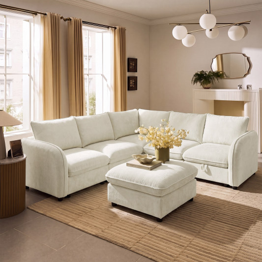 Alex Modular Sectional Sofa with Hidden Storage