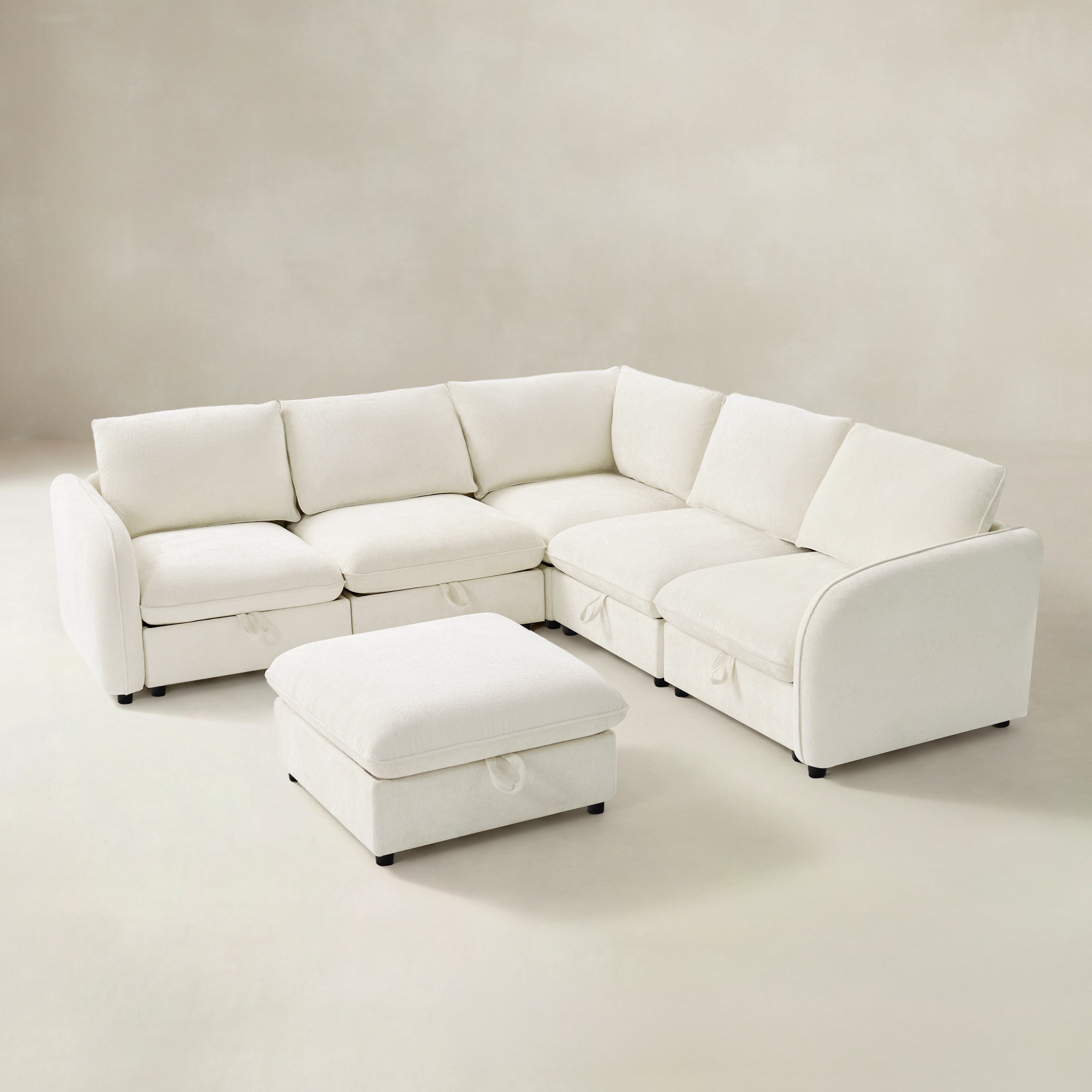 Alex Modular Sectional Sofa with Hidden Storage