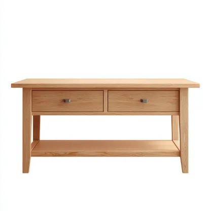 Mesa de centro de madera 118x56x47 cm - beige - diseño contemporáneo-Homigopad