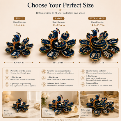 Doitava™ Peacock Bloom Jewelry Box