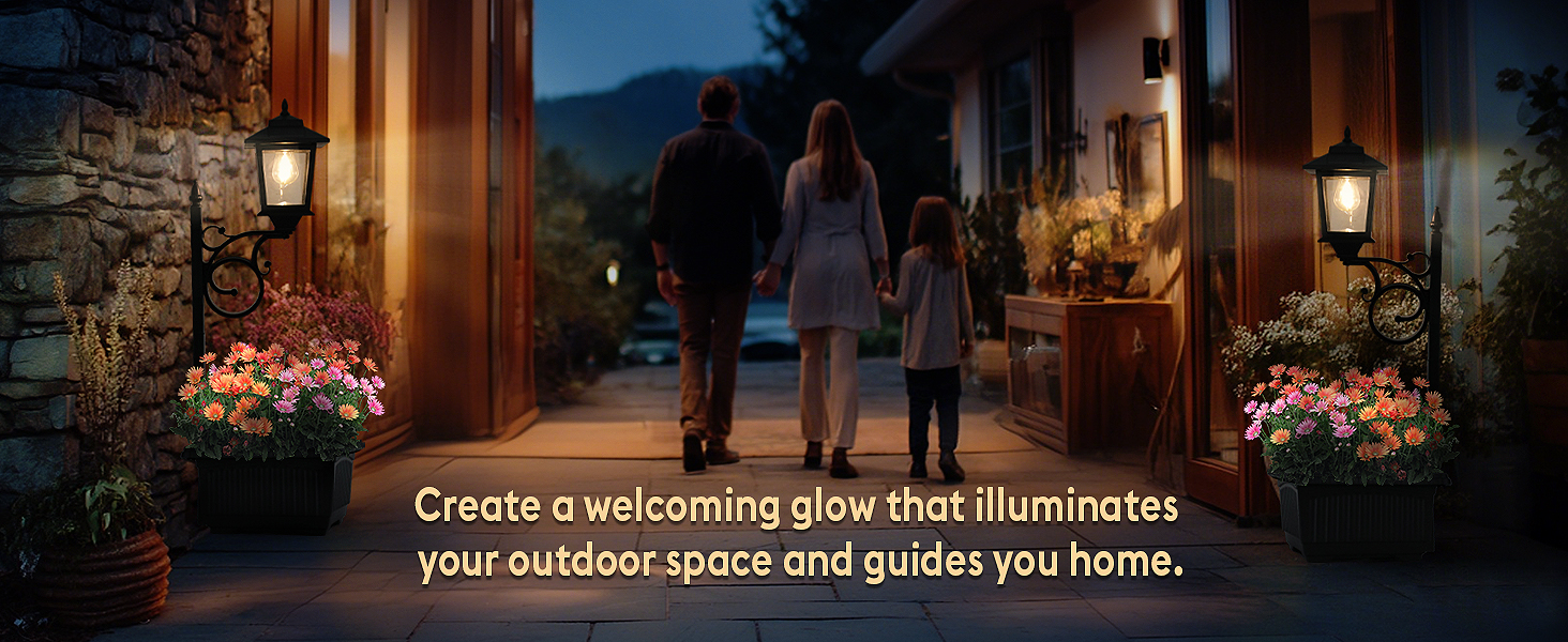 solar lamp post with planter