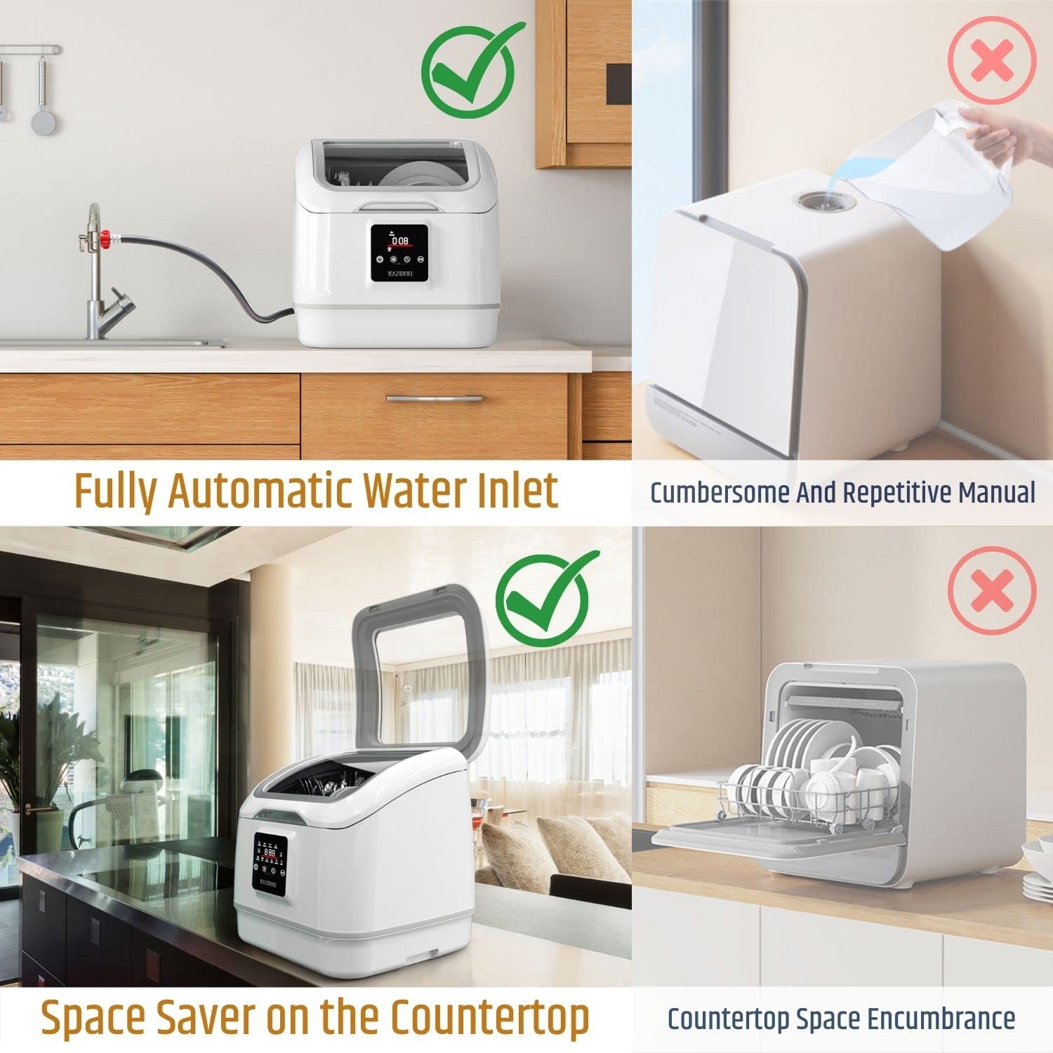 Countertop Smart Dishwasher