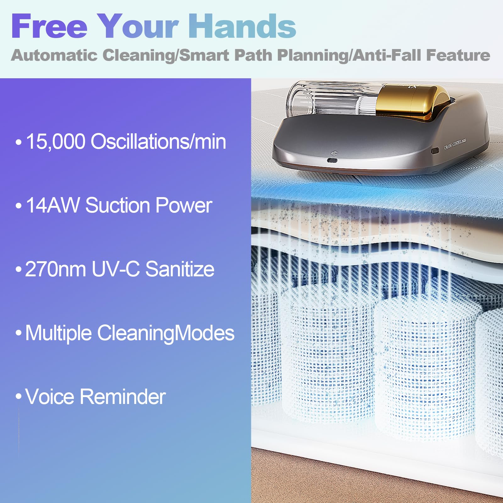 Fully Automatic Intelligent Anti-Mite Vacuum Cleaner