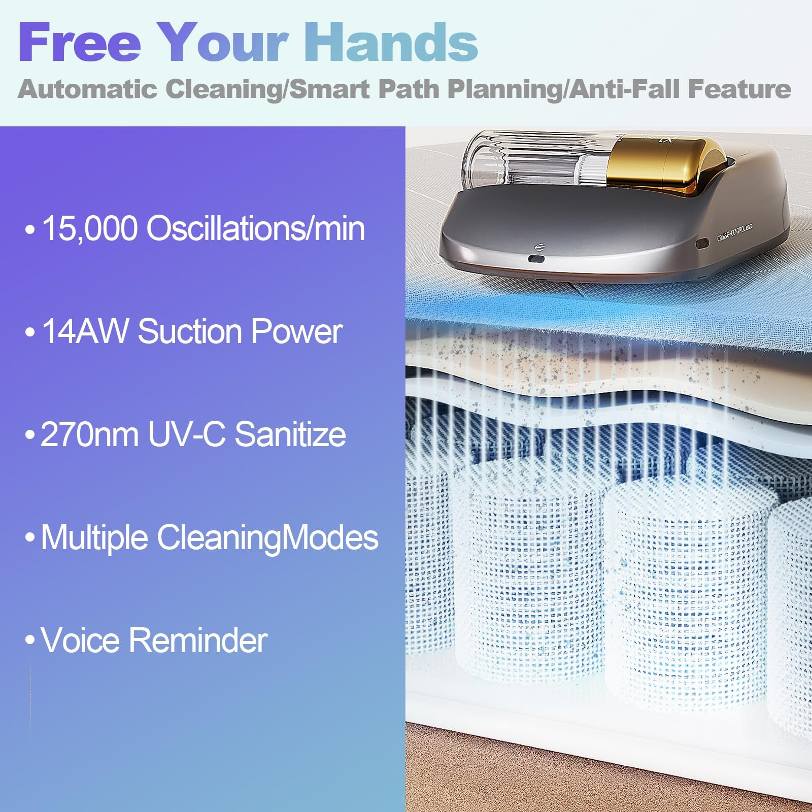 Fully Automatic Intelligent Anti-Mite Vacuum Cleaner