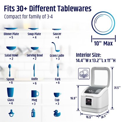 Countertop Smart Dishwasher