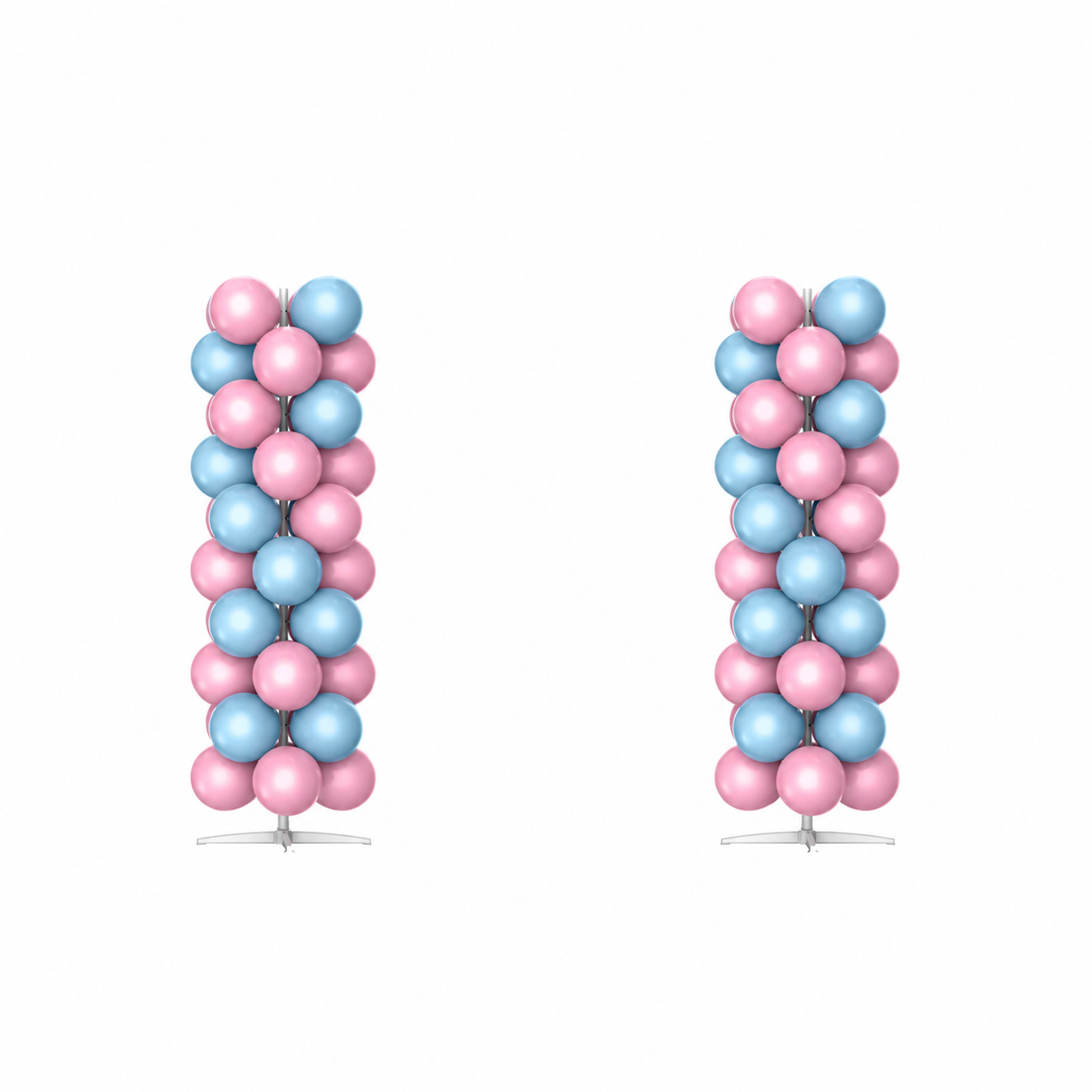 Dreamy Pink & Blue Balloon Arch Decoration Set