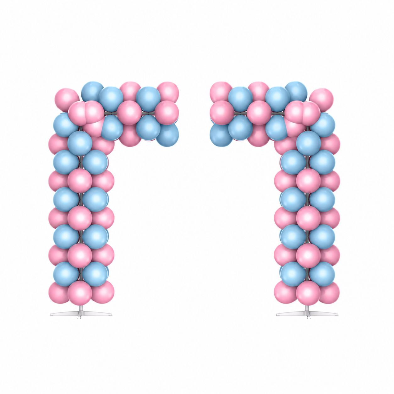Dreamy Pink & Blue Balloon Arch Decoration Set