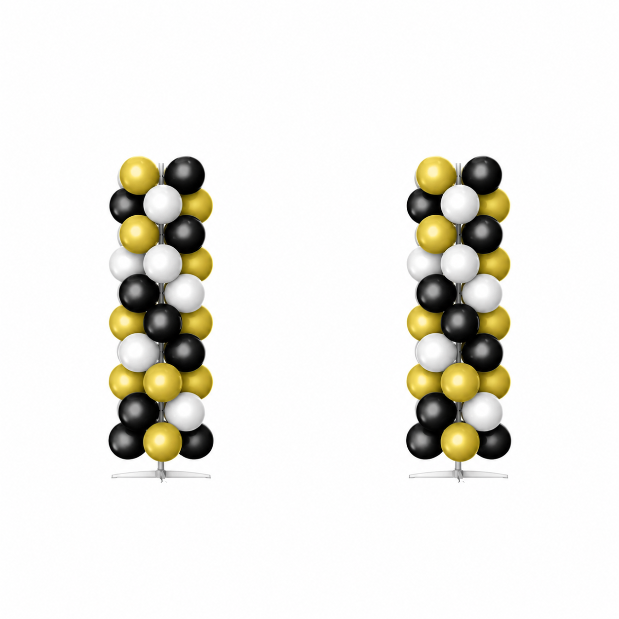 Luxury Black, Gold & White Balloon Arch Kit