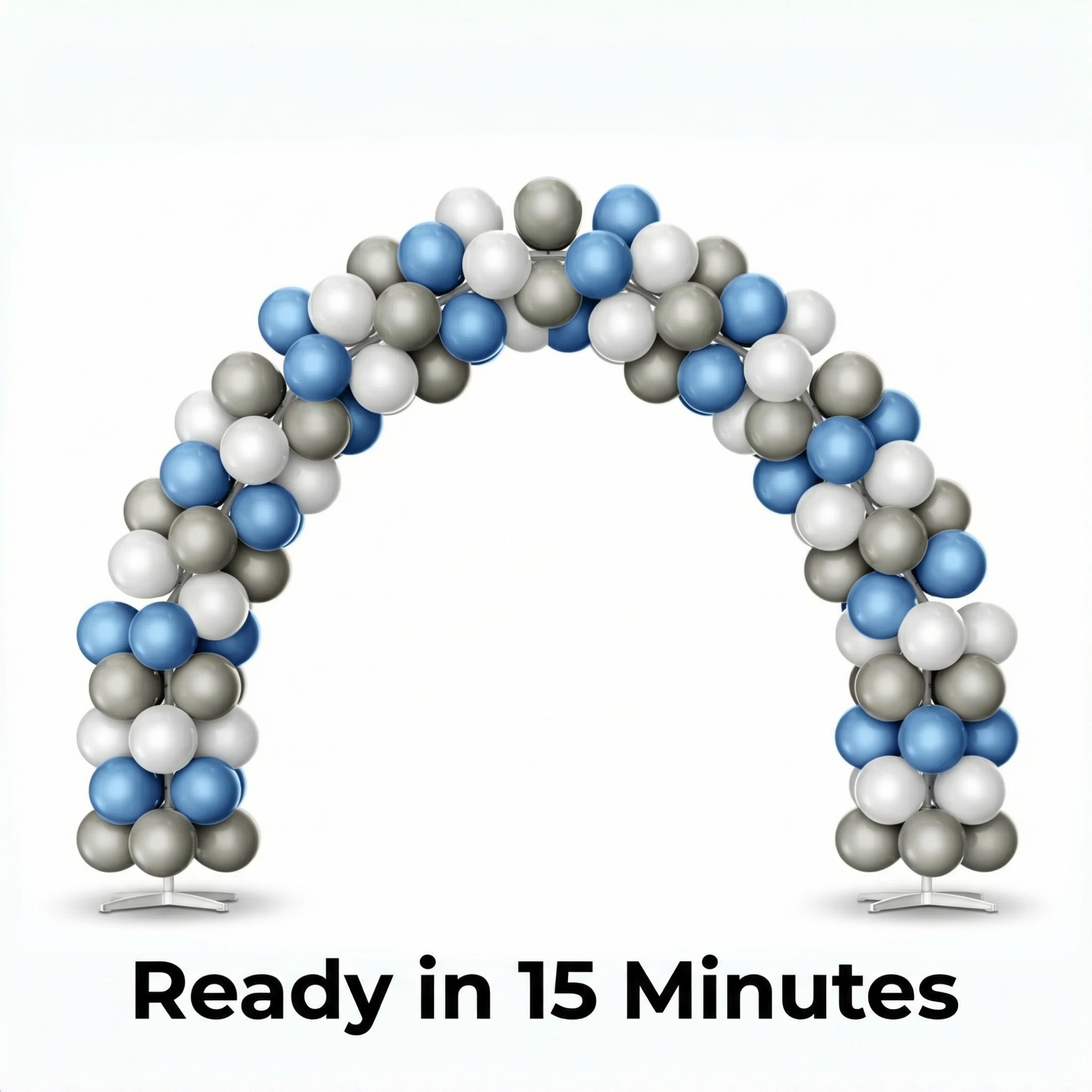 Luxury Business Blue & Grey Balloon Arch Decoration Set