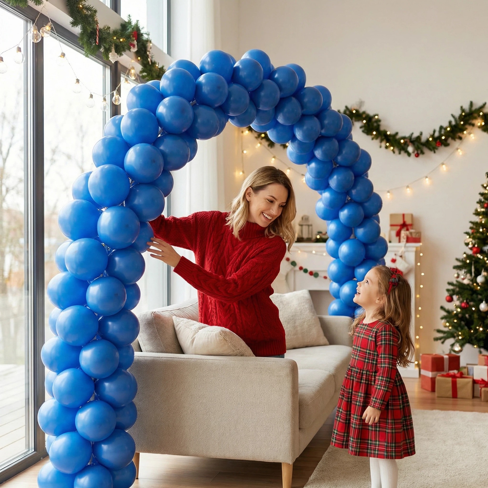 Deep Royal Blue Solid Color Balloon Arch Kit