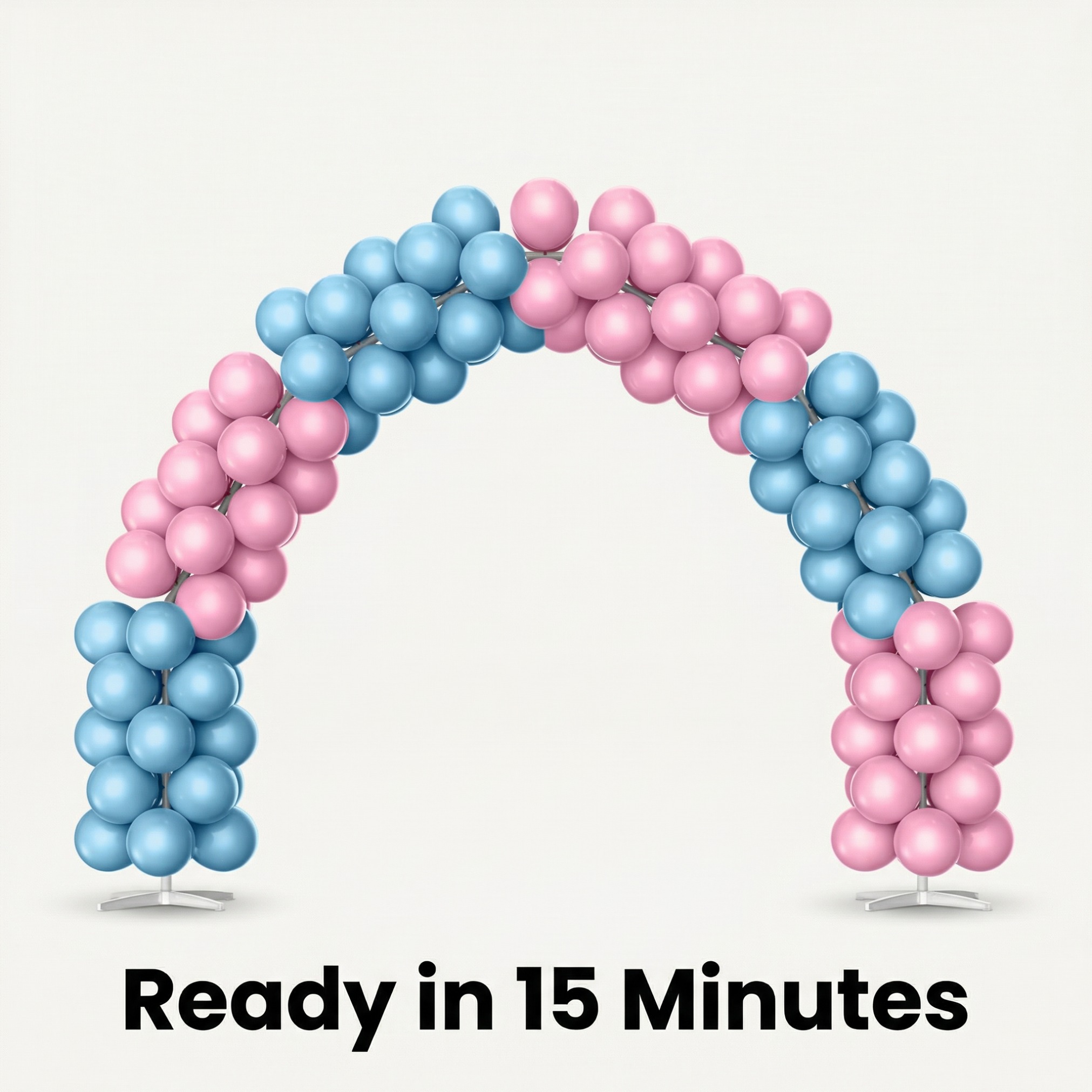 Dreamy Pink & Blue Balloon Arch Decoration Set