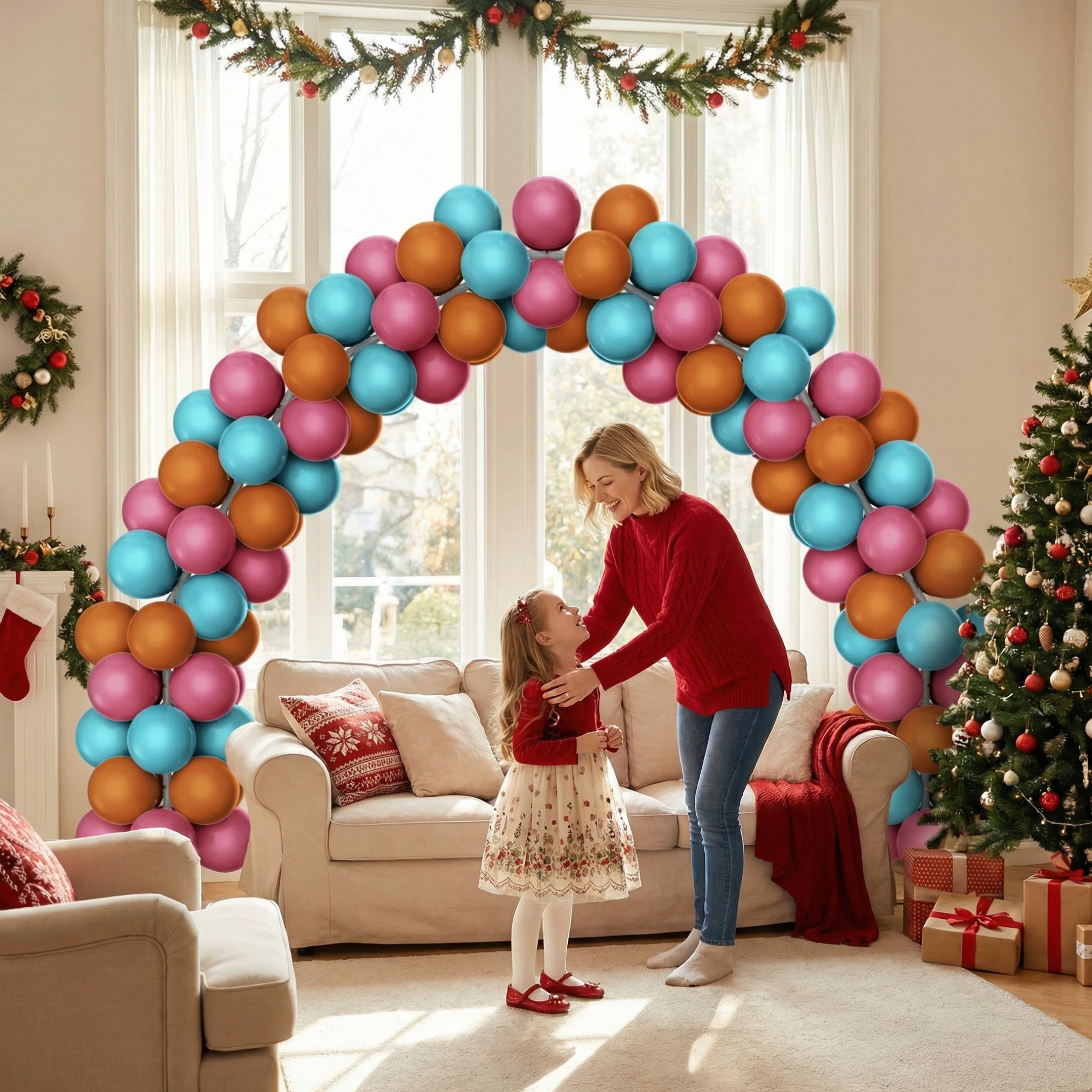 Bohemian Style Contrast Color Balloon Arch Decoration Set