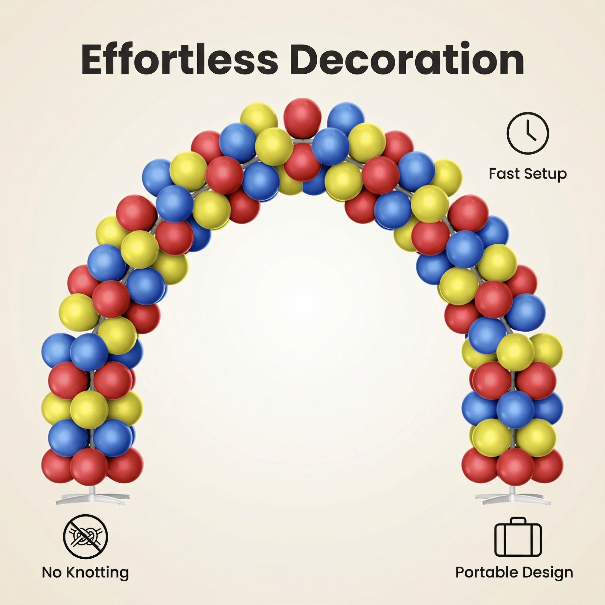 Vibrant Carnival Balloon Arch Stand Kit