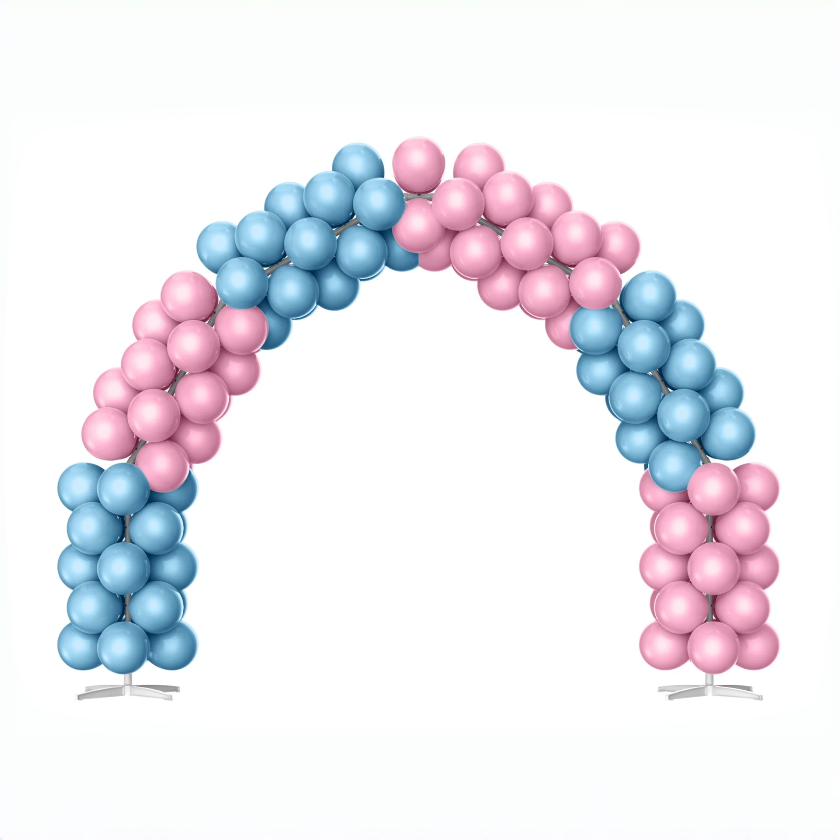 Dreamy Pink & Blue Balloon Arch Decoration Set