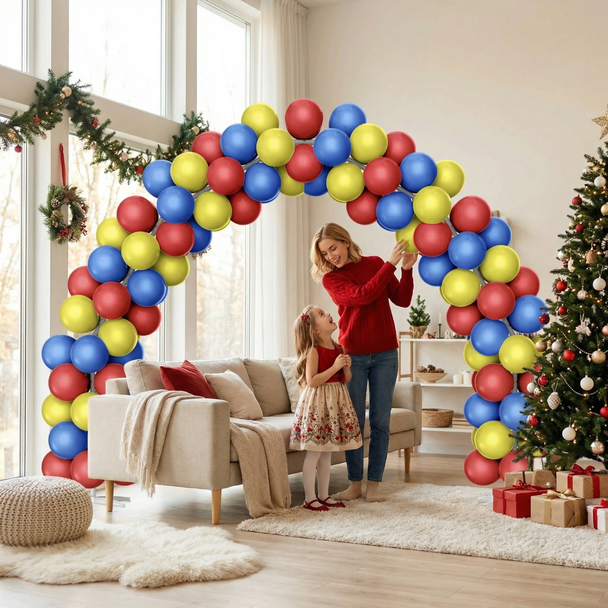 Vibrant Carnival Balloon Arch Stand Kit