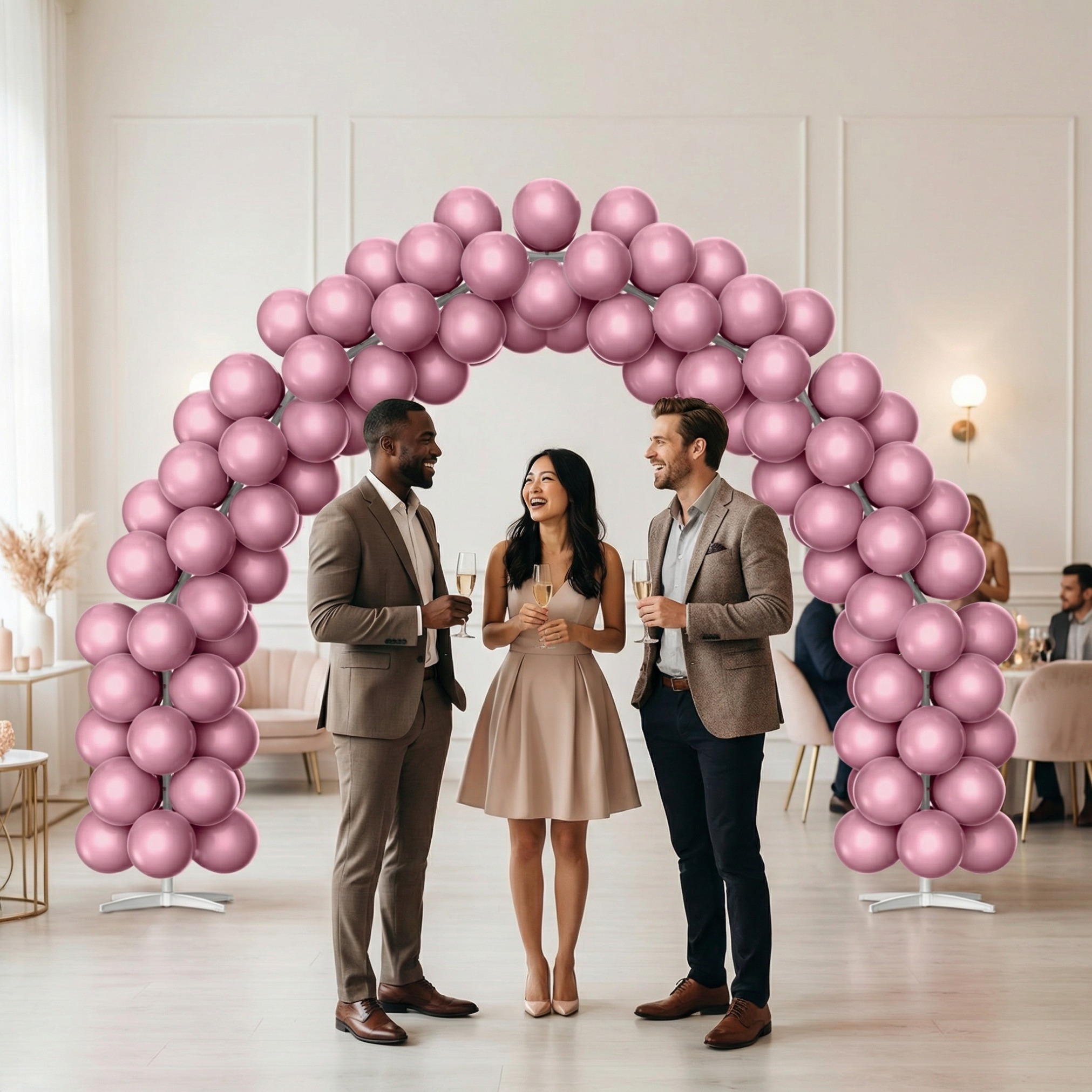 Soft Mist Dusty Pink Balloon Arch Kit