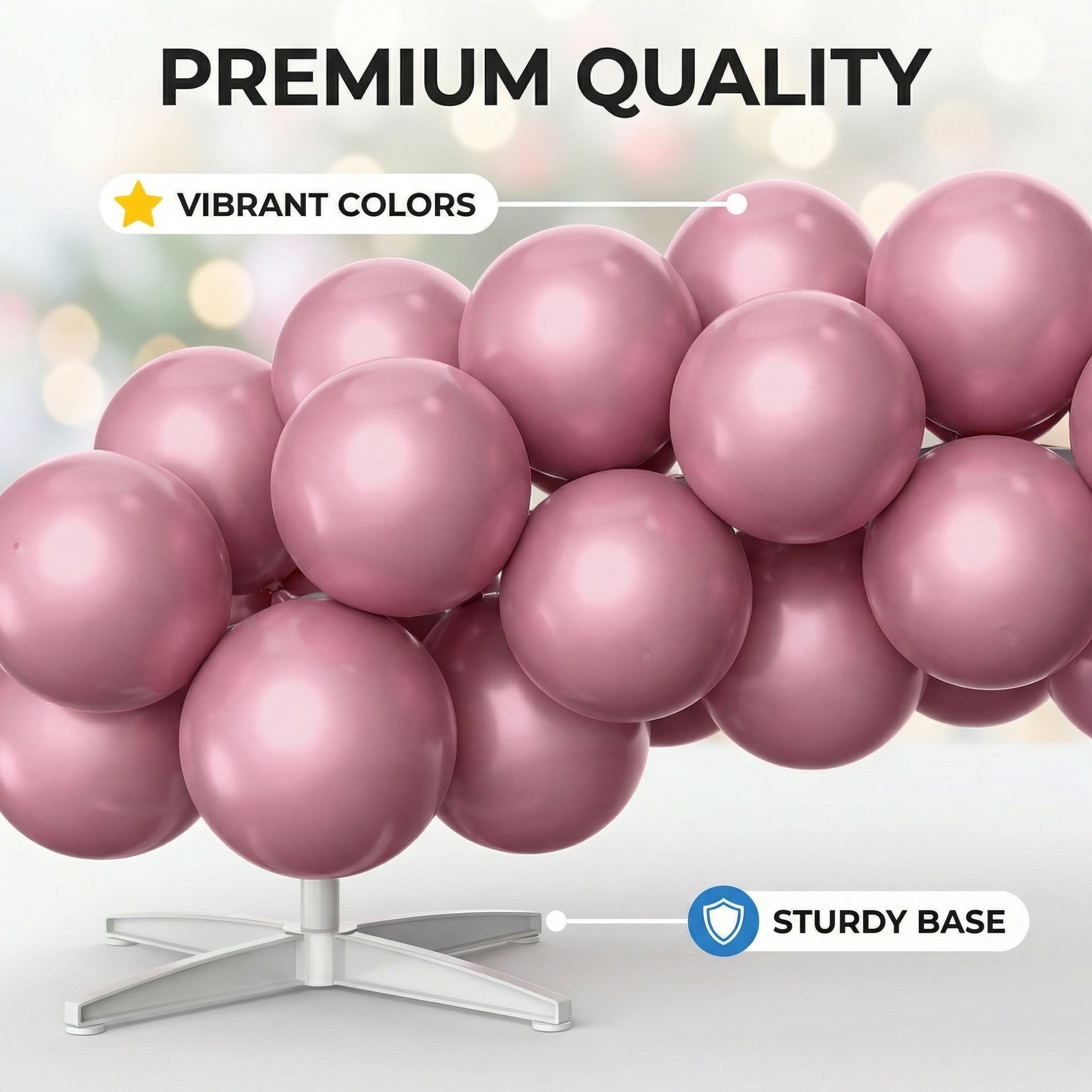 Soft Mist Dusty Pink Balloon Arch Kit