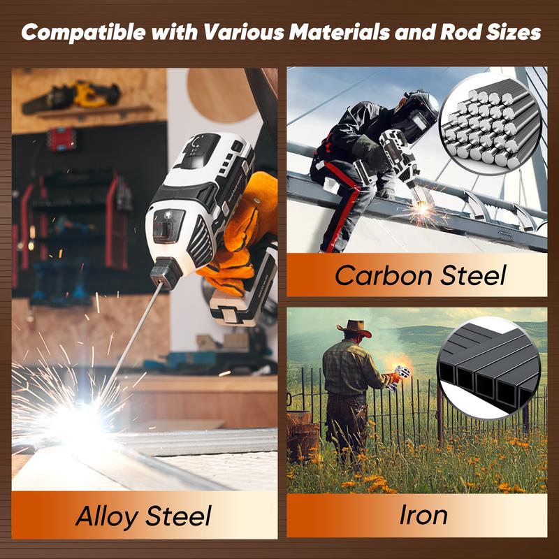 Soldadora portátil de 110 V con inversor IGBT y regulación de corriente variable, salida de 20 a 120 amperios, compacta y ligera, ideal para bricolaje y uso profesional. El mejor regalo. Springtok