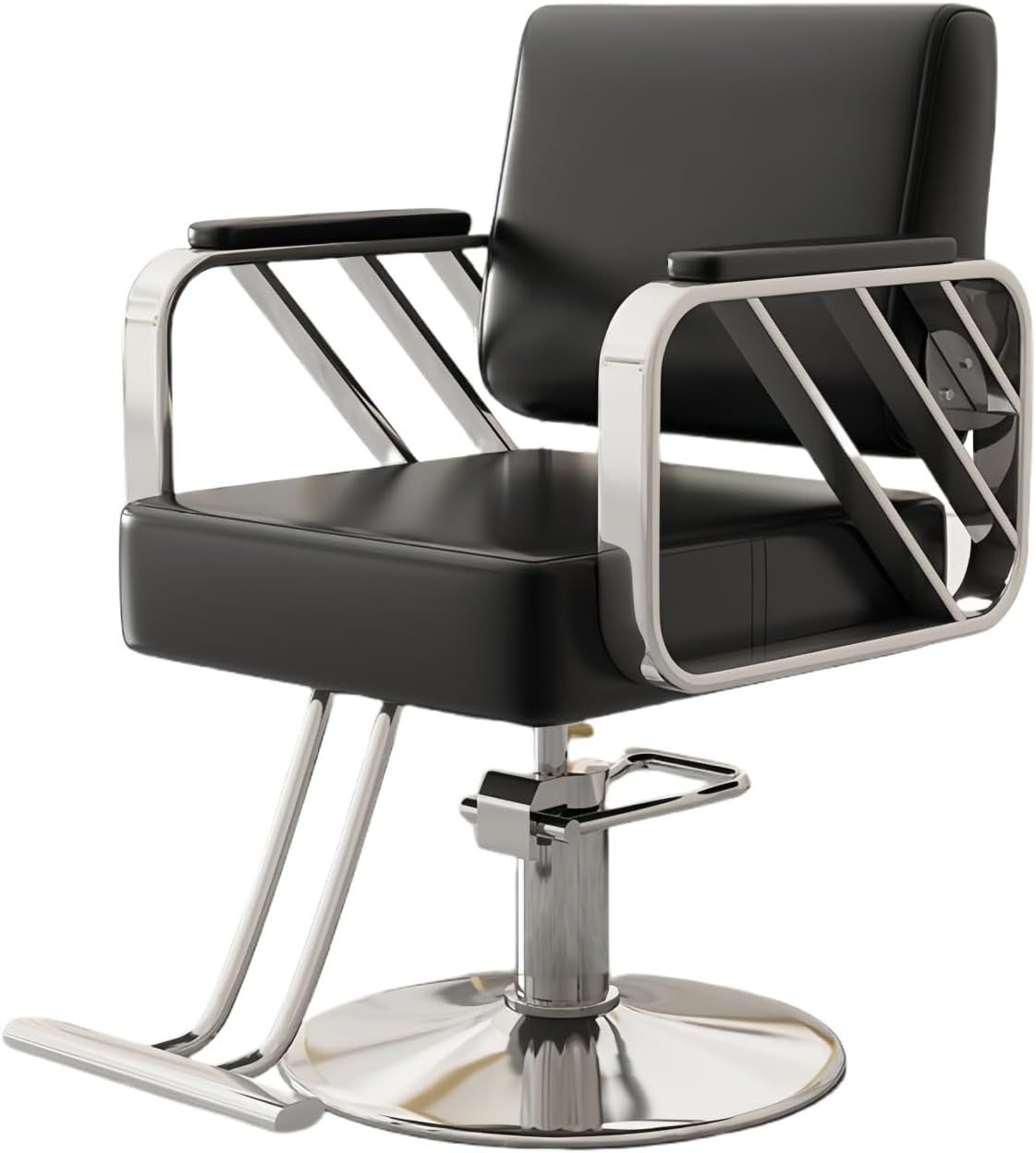 Silla de barbero reclinable para salón de Belleza Sillas de barbero giratorias de 360 Grados Estilista de peluquería Silla de salón de Tatuajes Equipo de Peinado,A,Upgrade