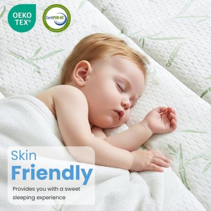 Cubrecolchón de doble capa de espuma viscoelástica transpirable, 2 en 1, ajustable, con comodidad similar a la de una nube y gel refrescante.