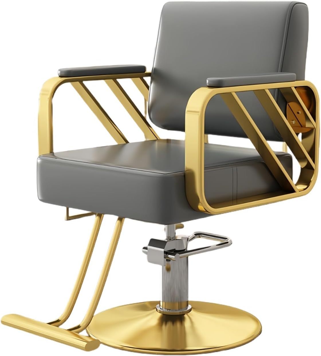 Silla de barbero reclinable para salón de Belleza Sillas de barbero giratorias de 360 Grados Estilista de peluquería Silla de salón de Tatuajes Equipo de Peinado,A,Upgrade