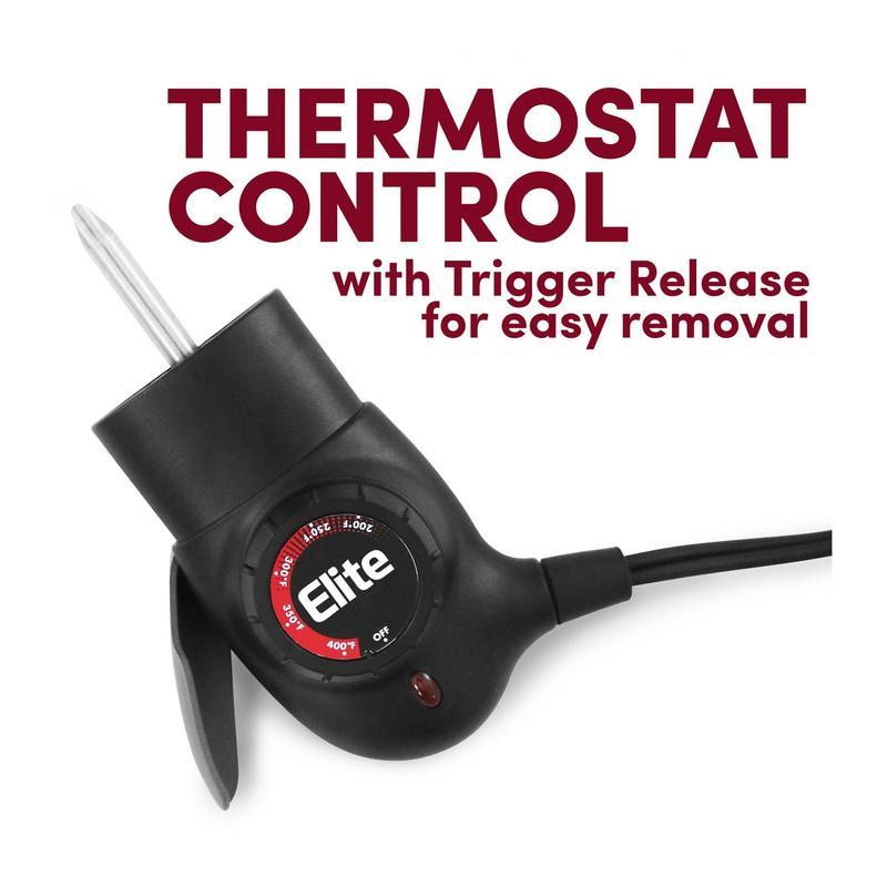 Sartén eléctrica Elite Platinum Jumbo de 10 cuartos con pico vertedor