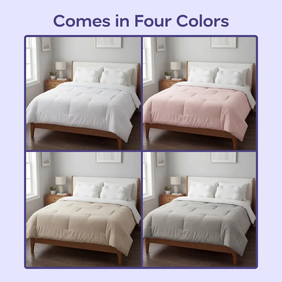 Edredón MarshMellow - Doble relleno, tejido ultrasuave de primera calidad, relleno vegano termorretráctil, certificado OEKO-TEX, lavable a máquina.