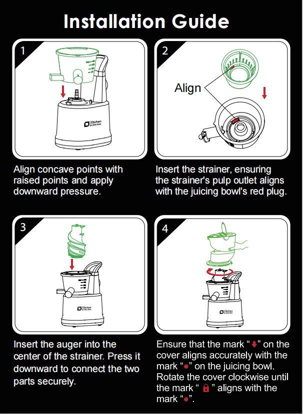 KITCHEN IN THE BOX Cold Press Juicer, Slow Masticating Juicer with Dual Feed Chutes, Dry Pulp, High Juice Yield, BPA-Free KITCHEN IN THE BOX Cold Press Juicer, Slow Masticating Juicer with Dual Feed Chutes, Dry Pulp, High Juice Yield, BPA-Free