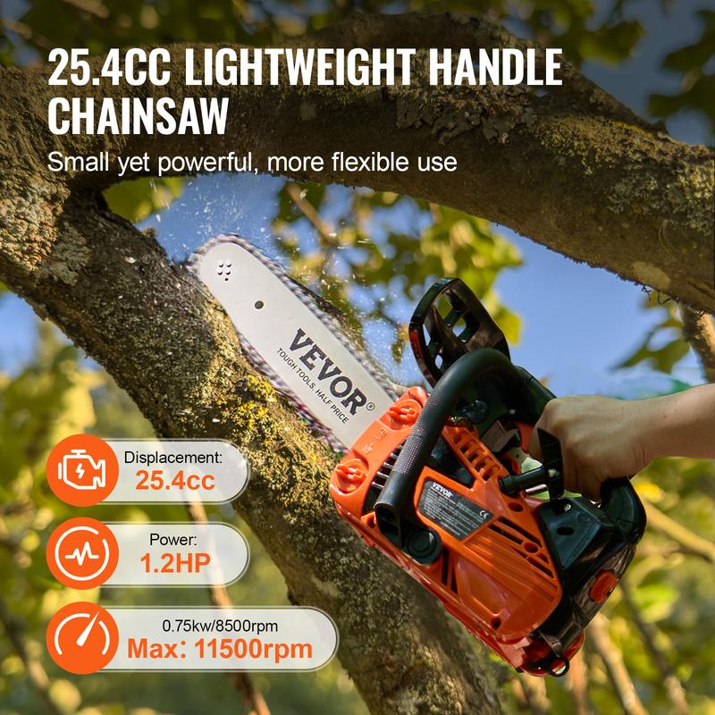 Gas Chainsaw, Various specifications, Gasoline Powered Chain Saw, Handheld Cordless Petrol Chainsaws for Tree Wood Branch Cutting, Tree Trimming, Land Clearing, Farm Garden Ranch Forest Cutting Use