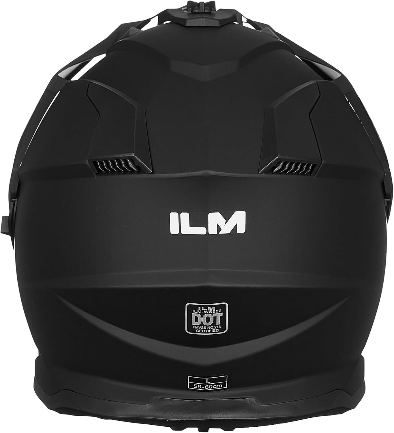 ILM - Casco de motocicleta de aventura doble deportivo compatible con Pinlock, visera para motos de nieve, ATV y todoterreno, modelo WS902