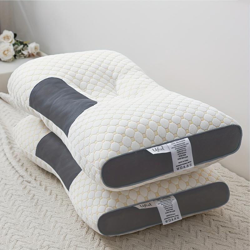 Almohada de masaje de cuello para parejas: soporte ortopédico ergonómico ajustable, núcleo de almohada suave de alta calidad, funda de almohada de punto desmontable, alivia el dolor de cuello, ayuda a dormir. Altura ergonómica para un soporte cervical ópt