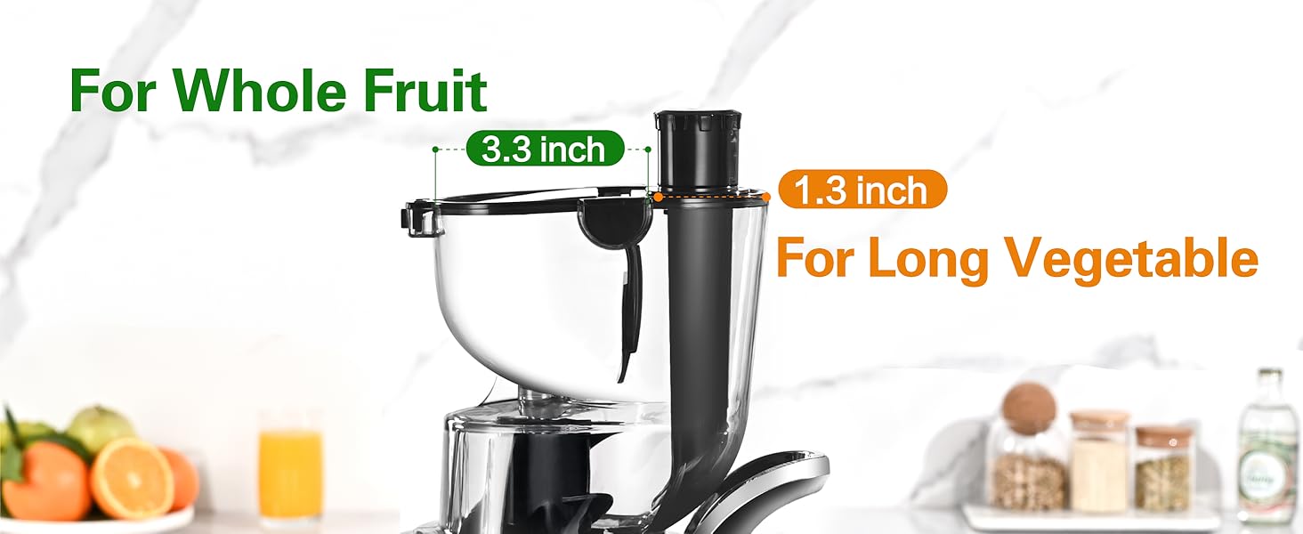 KITCHEN IN THE BOX Cold Press Juicer, Slow Masticating Juicer with Dual Feed Chutes, Dry Pulp, High Juice Yield, BPA-Free KITCHEN IN THE BOX Cold Press Juicer, Slow Masticating Juicer with Dual Feed Chutes, Dry Pulp, High Juice Yield, BPA-Free