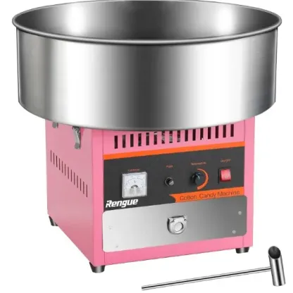 Máquina de algodón de azúcar comercial Rengue, regalo de Navidad, máquina eléctrica de algodón de azúcar de 1000 W, máquina para hacer algodón de azúcar con recipiente de acero inoxidable, cuchara para azúcar y cajón de almacenamiento, perfecta para fiest