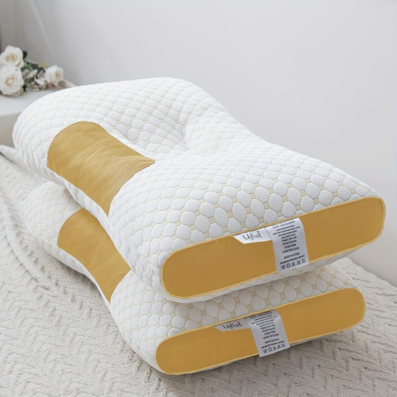 Almohada de masaje de cuello para parejas: soporte ortopédico ergonómico ajustable, núcleo de almohada suave de alta calidad, funda de almohada de punto desmontable, alivia el dolor de cuello, ayuda a dormir. Altura ergonómica para un soporte cervical ópt