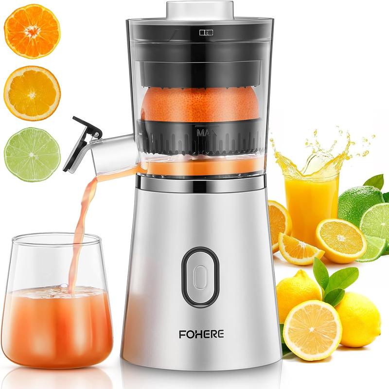 Electric Citrus Juicer Hands Free, Orange Lime Grapefruit Juicer Squeezer, One Touch Operation, Easy to Clean Juice Maker