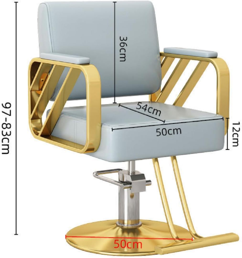 Silla de barbero reclinable para salón de Belleza Sillas de barbero giratorias de 360 Grados Estilista de peluquería Silla de salón de Tatuajes Equipo de Peinado,A,Upgrade