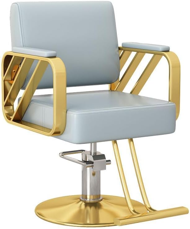 Silla de barbero reclinable para salón de Belleza Sillas de barbero giratorias de 360 Grados Estilista de peluquería Silla de salón de Tatuajes Equipo de Peinado,A,Upgrade