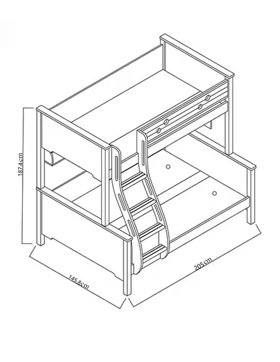 HAUS KIDS  Litera Apolo de MDF