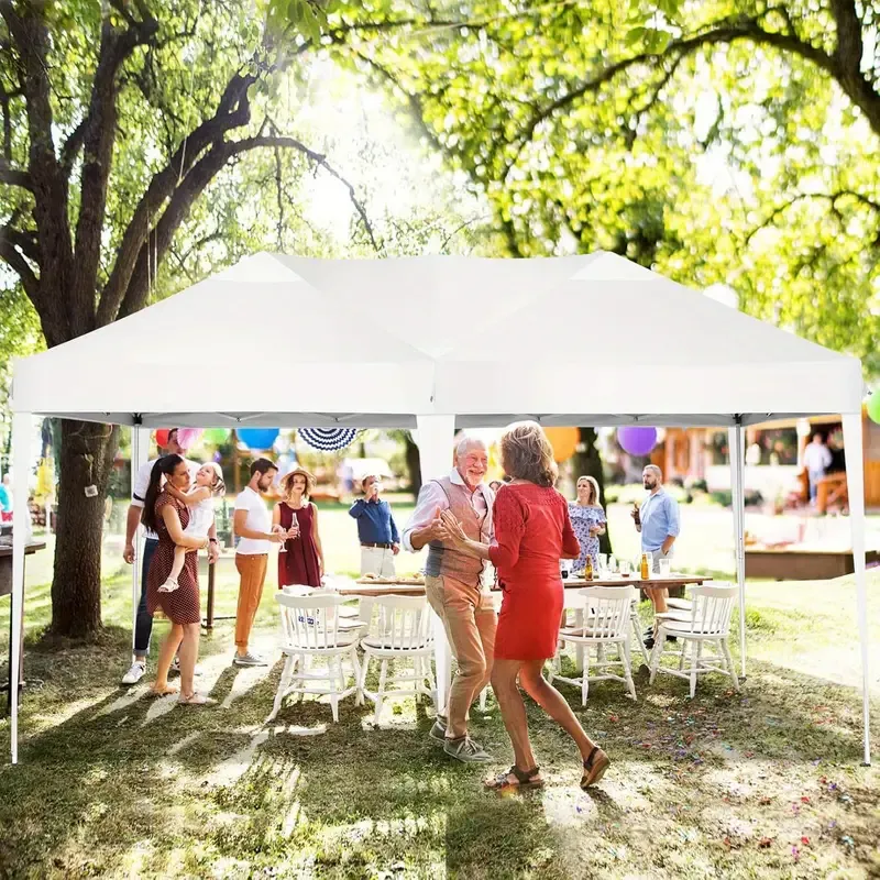 Carpa toldo emergente Tooluck de 10×20 pies con paredes laterales desmontables, portátil y fácil de instalar, con bolsa de asas, carpa instantánea para exteriores para fiestas, eventos, reuniones en el patio trasero, bodas